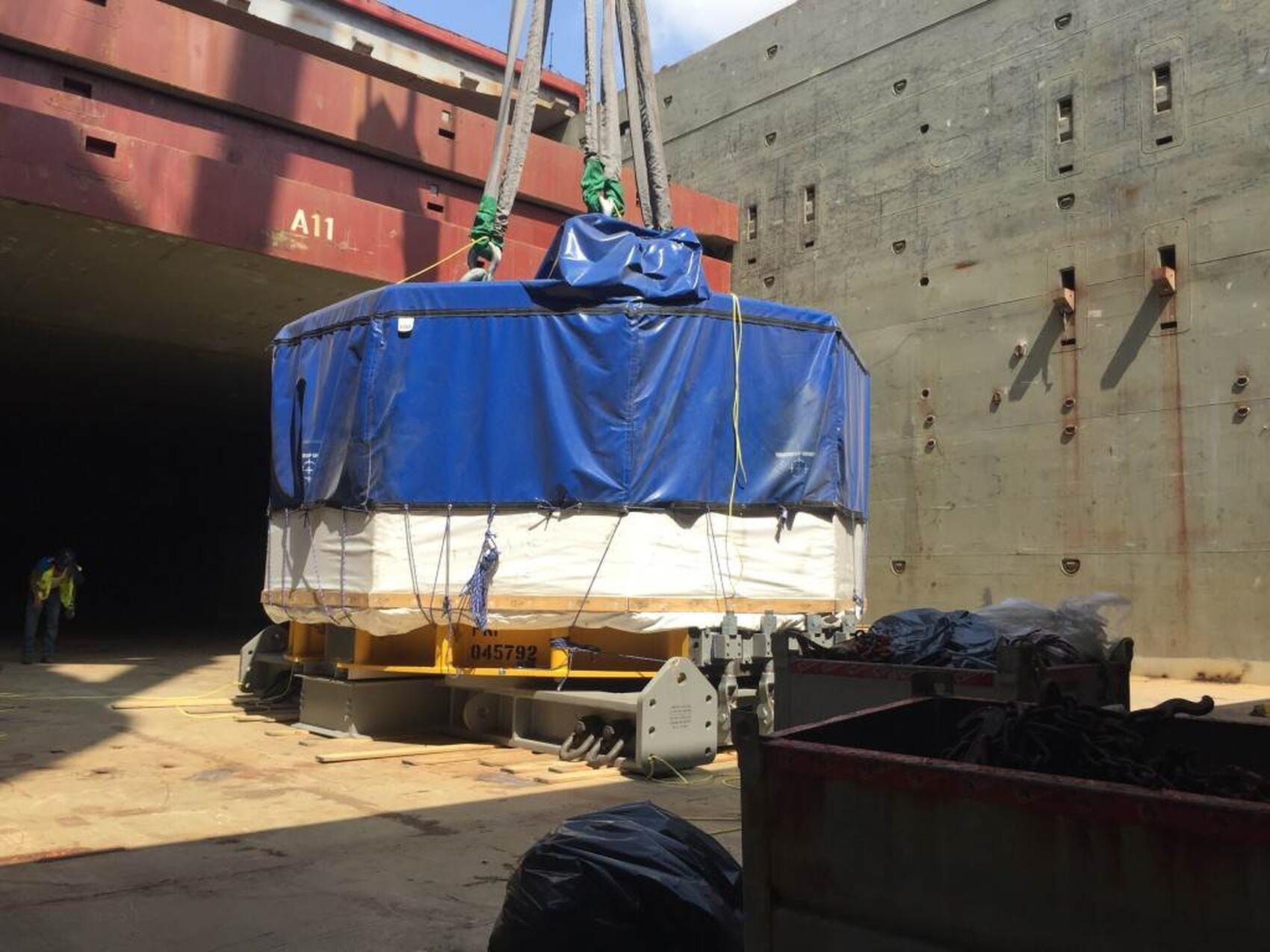 Central solenoid module ready for ocean crossing